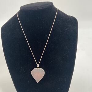 Sterling silver heart necklace
